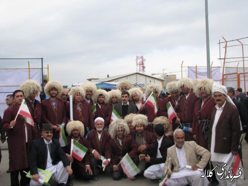 حضور دهیاران و شوراهای اسلامی شهرستان کلاله در استقبال از رئیس جمهور