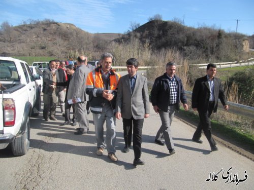 بازدید فرماندار و مدیرکل بحران از روستای صالح آباد کلاله