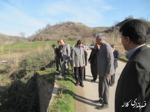 بازدید فرماندار و مدیرکل بحران از روستای صالح آباد کلاله