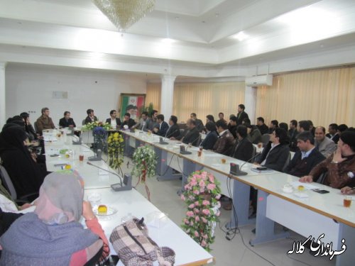 اولین جلسه شورای مشورتی مشاورین جوان فرمانداری کلاله تشکیل شد