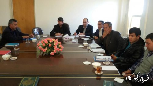 چهارمین جلسه مشترک فرماندار کلاله با دهیاران و روسای شورای اسلامی روستاها برگزار شد