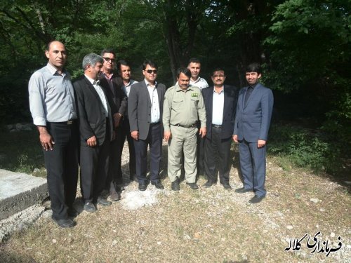 حضور فرماندار کلاله و جمعی از روسای منابع طبیعی استان در پارک ملی گلستان
