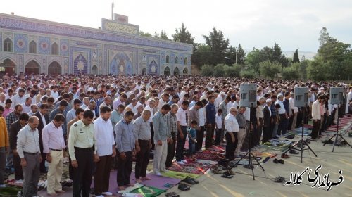 نماز عید فطر به امامت حجت الاسلام کشیری در کلاله برگزار شد