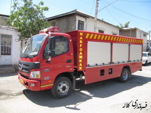 دهستان تمران به یک دستگاه خودروی آتش نشانی مجهز شد