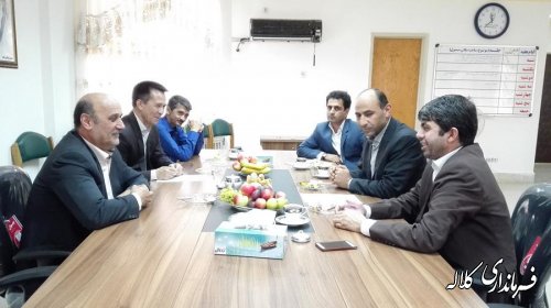 دیدار فرماندار کلاله با مدیرکل منابع انسانی استانداری گلستان