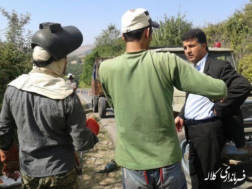 بخشدار مرکزی ازپروژه گازرسانی به روستاهای دهستان آقسو بازدید کرد