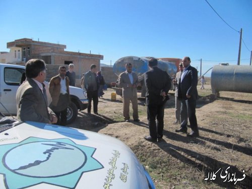 بازدید فرماندار و بخشدار به اتفاق مدیران شهرستان از سایت جدید حاجی بیک