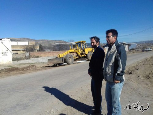 معابر روستای صالح آباد دهستان آقسو بخش مرکزی شن ریزی وبهسازی شد