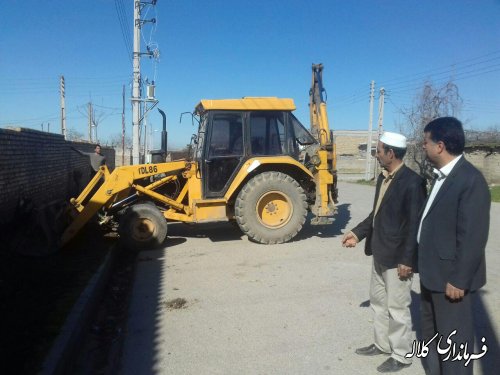 شروع اجرای پروژه بهسازی پیاده رو روستای شهرک جمهوری اسلامی بخش مرکزی