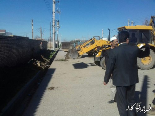 شروع اجرای پروژه بهسازی پیاده رو روستای شهرک جمهوری اسلامی بخش مرکزی