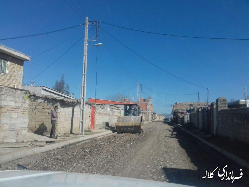 شروع اجرای پروژه زیرسازی و آسفالت روستای سد شهید چمران دهستان کنگور بخش مرکزی