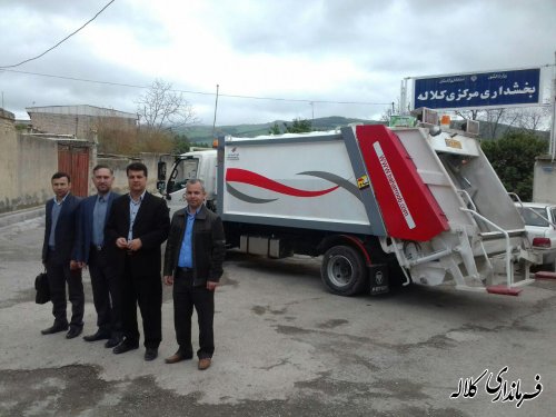 اولین ماشین حمل زباله تمام مکانیزه تحویل روستای تمر قرقوزی بخش مرکزی  شد