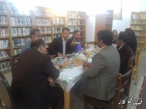 دیدار بخشدار مرکزی با مدیر کل کتابخانه های استان گلستان