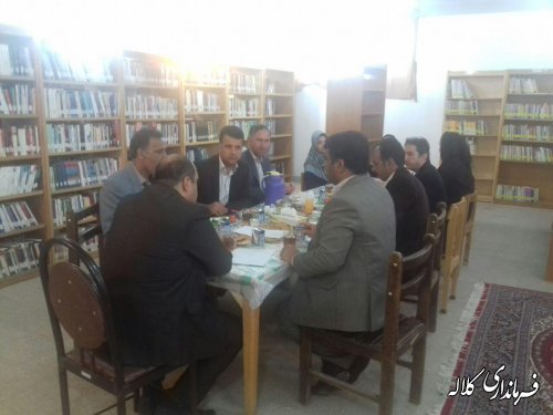 دیدار بخشدار مرکزی با مدیر کل کتابخانه های استان گلستان