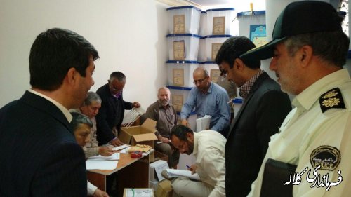 بازدید اعضای شورای تامین شهرستان از روند آماده سازی صندوق اخذ رای
