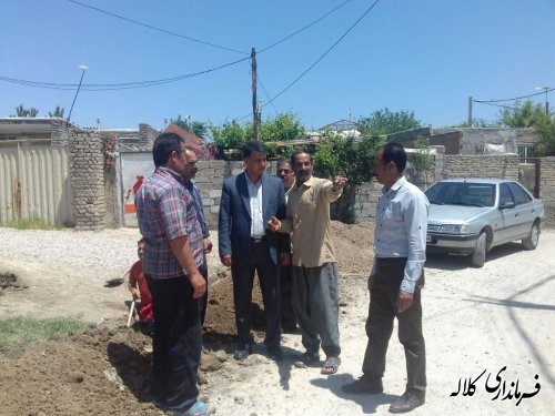اجرای پروژه تعویض وتوسعه شبکه لوله آب شرب روستای دشتی بخش مرکزی