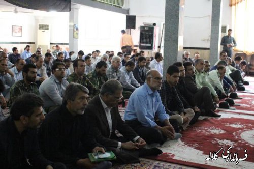 سالگرد شهدای 7 تیر و شهید بهشتی در مسجد جامع کلاله برگزار شد