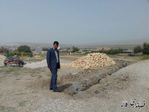 اجرای پروژه حصارکشی وبهسازی پارک روستای آیدرویش بخش مرکزی