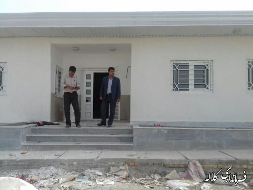 بازدید بخشدار مرکزی از پروژه احداث مرکز خدمات درمانی روستای قره شور