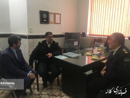 دیدار فرماندار کلاله با فرماندهی انتظامی استان گلستان