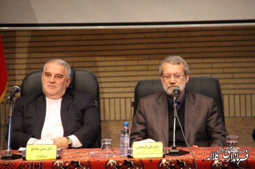 گزاش تصویری جلسه شورای اداری شهرستانهای شرق گلستان با حضور دکتر لاریجانی