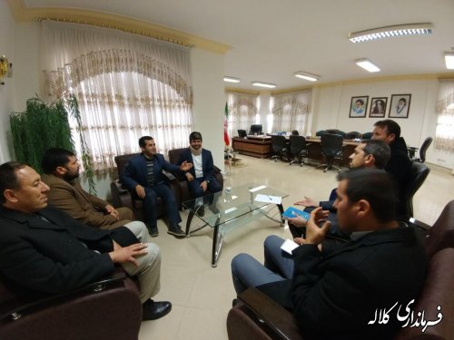 نشست صمیمی فرماندار کلاله با جمعی از اعضای شورای اسلامی شهر فراغی