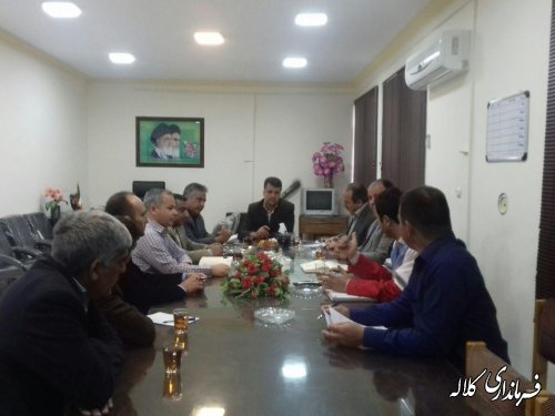 جلسه هماهنگی برگزاری جشن اقتصادی فرهنگی در روستاهای بخش مرکزی
