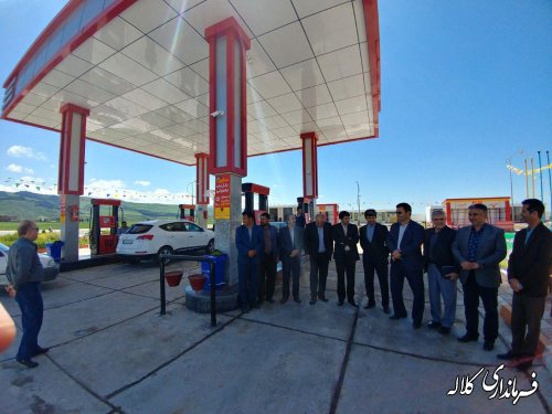  بازدید مدیرکل شرکت نفت و راهداری از پمپ بنزین شهر فراغی 