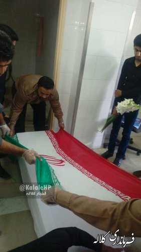 شهید علی عودی تکاور ارتش ایران در کلاله به خاک سپرده شد 