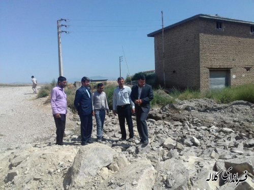 شروع پروژه احداث کانال هدایت آب سطحی روستا ی زابلی محله بخش مرکزی با حضور فرماندار