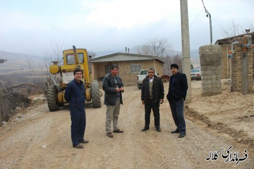 بازدید بخشدار پیشکمر از اجرایی عملیات زیرسازی روستای دومانلی