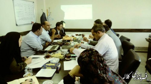 حضور فرماندار کلاله در جلسه سازمان برنامه و بودجه استان
