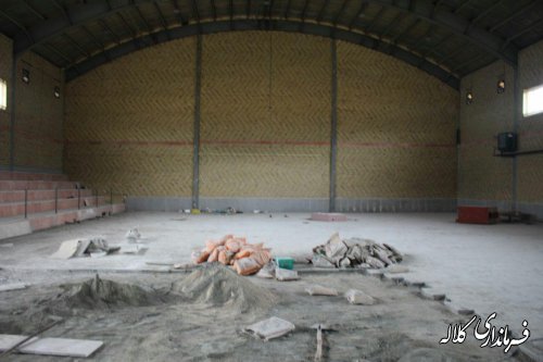 بازدید فرماندار کلاله از آماده سازی سالن ورزشی روستای قره یسر