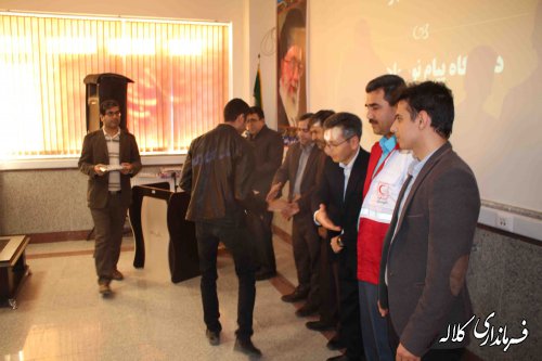 مراسم بزرگداشت هفته دانشجو در دانشگاه پیام نور کلاله برگزار شد