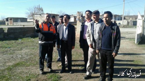 فرماندار کلاله از فروچاله ها در روستای یلی بدرق بازدید کرد