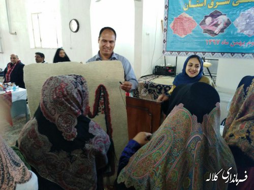 کارگاه آموزشی توانمندسازی تشکل های صنایع دستی در روستای عزیز آباد کلاله برگزار شد