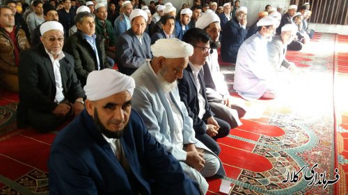 سخنرانی بخشدار پیشکمر در نماز جمعه روستای یل چشمه سفلی