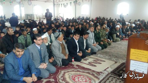 جشن باشکوه انقلاب اسلامی در روستای عزیزآباد کلاله برگزار شد