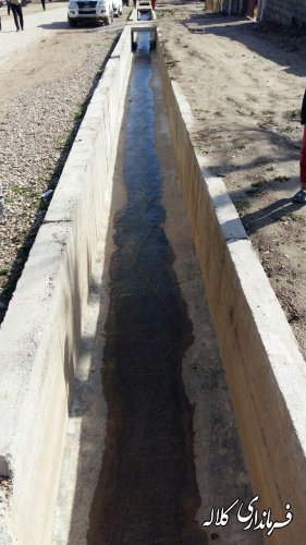 پروژه کانال آبهای سطحی روستای اورجنلی کلاله با اعتبار 300 میلیون تومان افتتاح شد