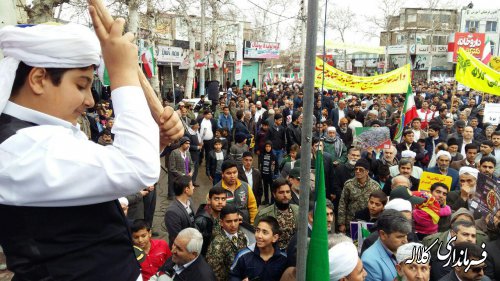 حضور مردم با بصیرت شهرستان کلاله در راهپیمایی 22 بهمن امسال تماشایی بود