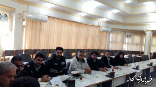 جلسه شورای ترافیک شهرستان کلاله برگزار شد