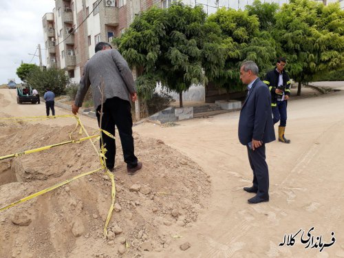 بازدید فرماندار کلاله از‌ وضعیت جاده مسکن مهر شهرستان