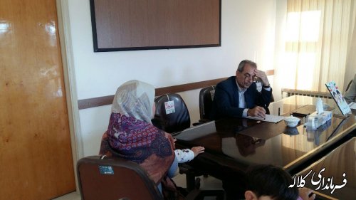 ملاقات عمومی فرماندار شهرستان کلاله با مردم برگزار شد