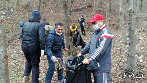 طرح پاکسازی جنگل گلستان از پسماند و زباله با حضور مسئولین اجرا شد