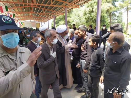 مراسم استقبال و تشییع پیکر مطهر شهید هاشمی خواه در کلاله برگزار شد
