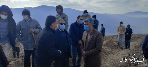 بازدید فرماندار شهرستان کلاله از پروژه آبرسانی در روستای سوار