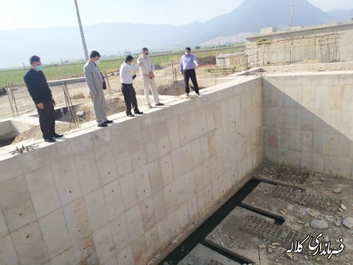 عملیات احداث مخزن آب ۲۰۰۰ متر مکعبی در شهر کلاله آغاز شد
