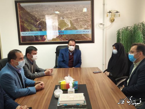 دیدار مدیرکل دفتر شهری استان با فرماندار کلاله 