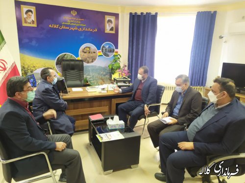 دیدار مدیرعامل شرکت گاز استان با فرماندار کلاله