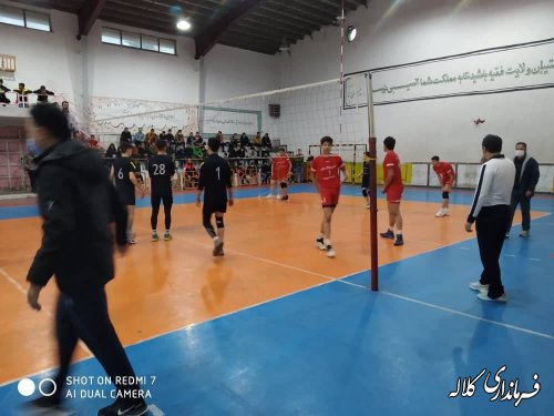 حضور فرماندار کلاله در سالن مسابقات لیگ والیبال نوجوانان استان گلستان